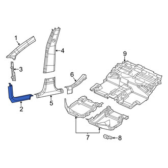 Jeep OE - Right Kick Panel Trim