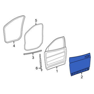 Jeep OE - Front Right Outer Door Outer Panel