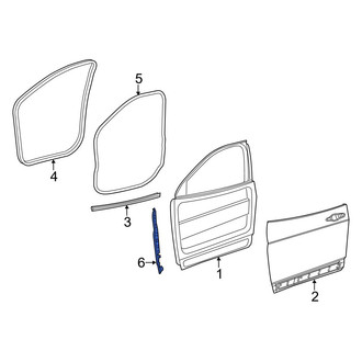 Jeep OE - Front Right Door Shell Seal