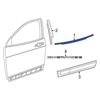 Jeep OE - Rear Left Door Belt Molding