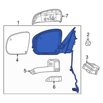 Jeep OE - Front Left Door Mirror