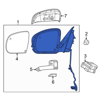 Jeep OE - Front Left Door Mirror
