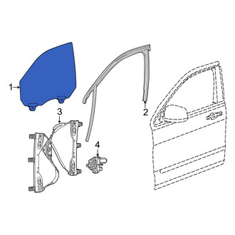Jeep OE - Front Left Door Glass