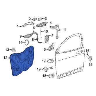 Jeep OE - Front Left Door Panel Carrier