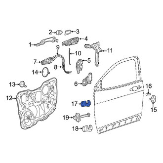 Jeep OE - Rear Left Upper Door Hinge