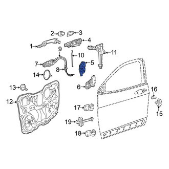 Jeep OE - Rear Right Door Latch Assembly