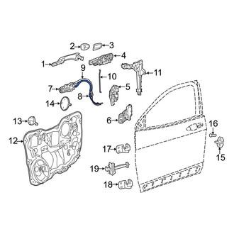 Jeep OE - Front Door Latch Cable