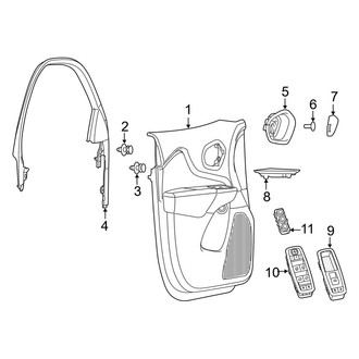 Jeep OE - Front Door - Interior Trim