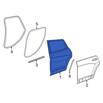 Jeep OE - Rear Right Door Shell