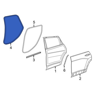 Jeep OE - Rear Left Inner Door Seal