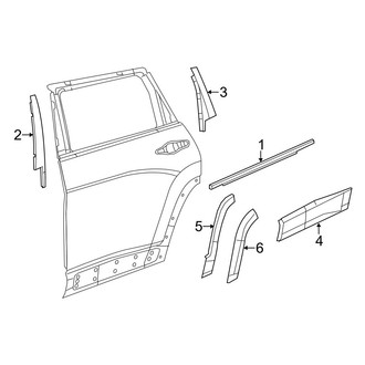 Jeep OE - Rear Door - Exterior Trim