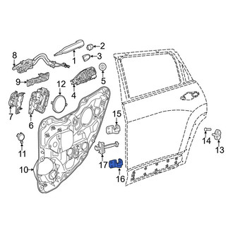Jeep OE - Rear Right Lower Door Hinge