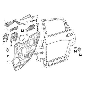 Jeep OE - Rear Door - Lock & Hardware