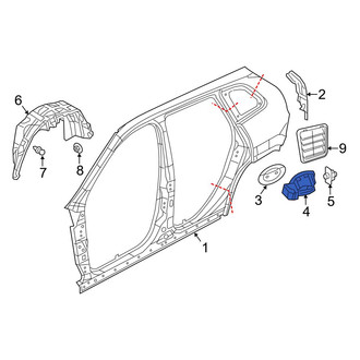 Jeep OE - Rear Fuel Filler Housing