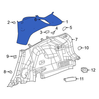 Jeep OE - Rear Left Lower Interior Quarter Panel Trim Panel