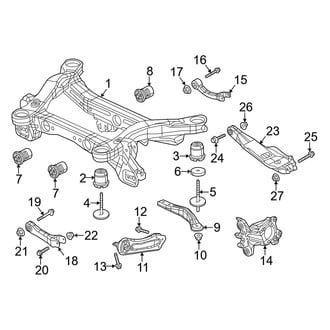Jeep OE - Rear Suspension - Suspension Components (FWD)