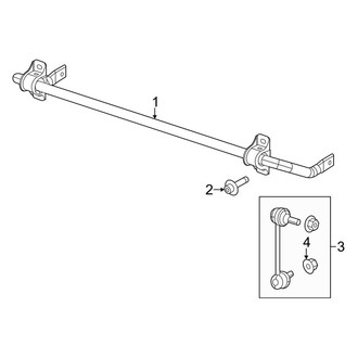 Jeep OE - Rear Suspension - Stabilizer Bar & Components (FWD)