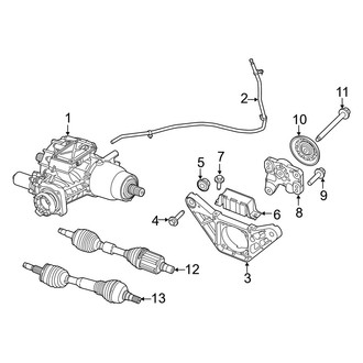 Jeep OE - Rear Suspension - Axle & Differential (AWD)
