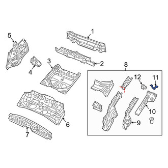 Jeep OE - Rear Right Floor Pan Bracket