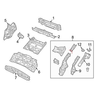 Jeep OE - Rear Body & Floor - Floor & Rails