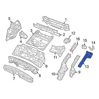Jeep OE - Rear Left Floor Extension