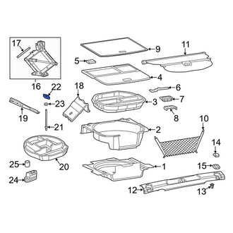 Jeep OE - Spare Tire Nut