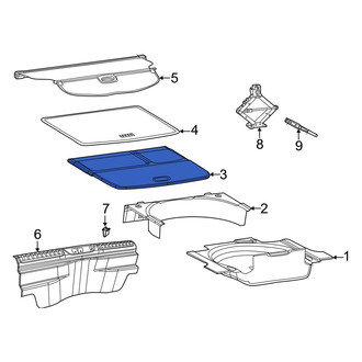 Jeep OE - Rear Spare Tire Compartment Cover