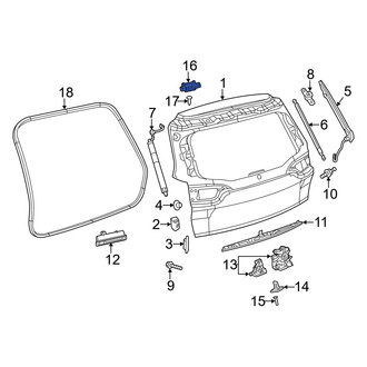 Jeep OE - Rear Liftgate Hinge