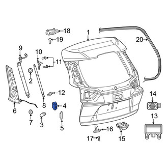 Jeep OE - Rear Liftgate Stop Bumper