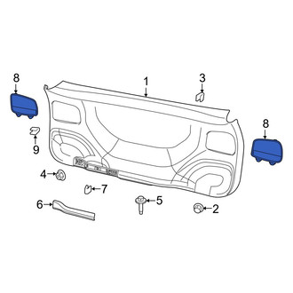 Jeep OE - Rear Lower Liftgate Trim Cover