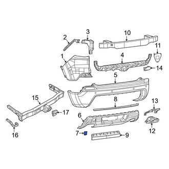 Jeep OE - Rear Tow Eye Cap