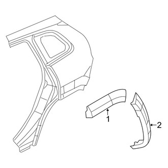 Jeep OE - Quarter Panel - Exterior Trim (2-Piece Flare)