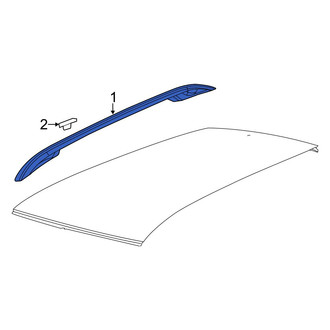 Jeep OE - Left Roof Luggage Carrier Side Rail