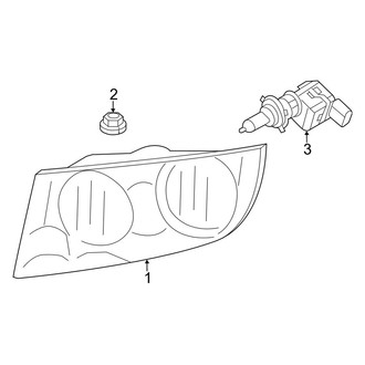 Jeep OE - Front Lamps - Headlamp Components