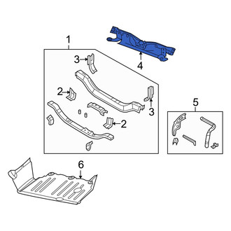Jeep OE - Front Radiator Support Tie Bar
