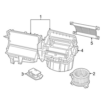 Jeep OE - Air Conditioner & Heater - Blower Motor & Fan (With A/C)
