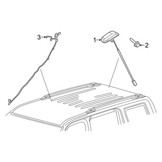 Jeep OE - Electrical - Antenna (Roof Mounted, With Satellite Radio)