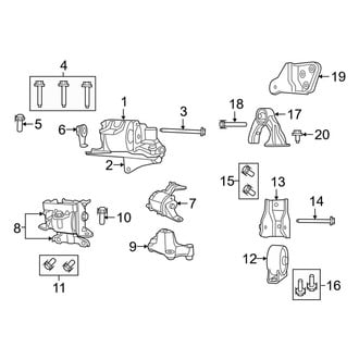 Jeep OE - Engine / Transaxle - Engine & Transmission Mounting (2.4L)