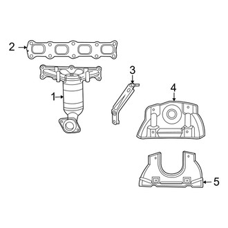 Jeep OE - Exhaust System - Manifold (Latitude / Limited / Sport 2.4L)