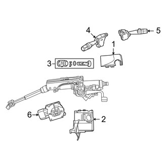 Jeep OE - Steering Column - Shroud, Switches & Levers