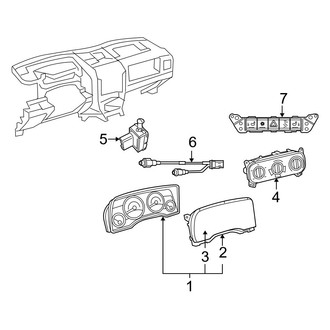 Jeep OE - Instrument Panel - Cluster & Switches (Latitude / Limited / Sport)