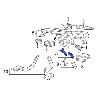 Jeep OE - Left Cabin Air Intake Duct