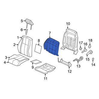 Jeep OE - Front Right Seat Back Panel