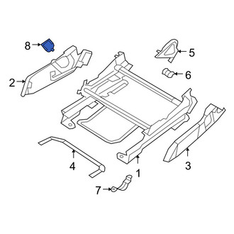 Jeep OE - Front Right Seat Belt Anchor Plate Cover
