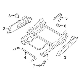 Jeep OE - Seats & Tracks - Tracks & Components (Passenger Seat)