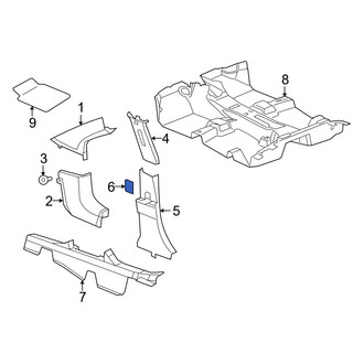 Jeep OE - Body B-Pillar Trim Panel Cap