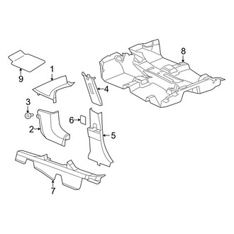 Jeep OE - Pillars, Rocker & Floor - Interior Trim