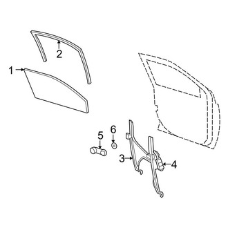 Jeep OE - Front Door - Glass & Hardware