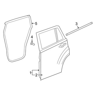 Jeep OE - Rear Door - Door & Components