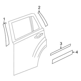 Jeep OE - Rear Door - Exterior Trim
